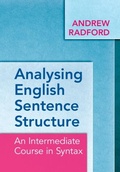 Cover: Analysing English Sentence Structure - Cambridge University Press