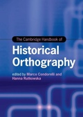 Cover: The Cambridge Handbook of Historical Orthography - Cambridge University Press