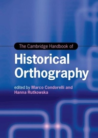 Abbildung von: The Cambridge Handbook of Historical Orthography - Cambridge University Press