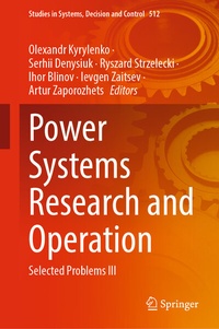 Enlarge image Cover: Power Systems Research and Operation - Springer