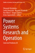 Cover: Power Systems Research and Operation - Springer