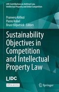 Abbildung von: Sustainability Objectives in Competition and Intellectual Property Law - Springer