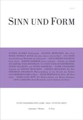 Cover: Sinn und Form 5/2023 - SINN und FORM