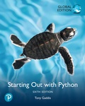 Cover: Starting Out with Python, Global Edition - Pearson Education Limited
