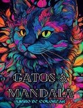 Cover: Gatos con mandalas - Libro para colorear para adultos. Hermosas paginas - Blurb Inc