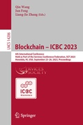 Cover: Blockchain - ICBC 2023 - Springer