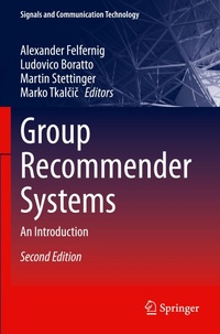 Enlarge image Cover: Group Recommender Systems - Springer