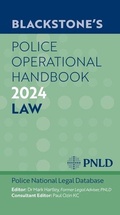 Cover: Blackstone's Police Operational Handbook 2024 - Oxford University Press