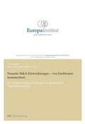 Cover: Neueste M&A-Entwicklungen - von Fachleuten kommentiert - EIZ Publishing