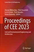 Cover: Proceedings of CEE 2023 - Springer