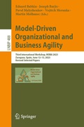 Cover: Model-Driven Organizational and Business Agility - Springer