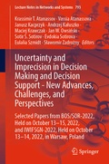 Cover: Uncertainty and Imprecision in Decision Making and Decision Support - New Advances, Challenges, and Perspectives - Springer