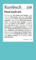 Cover: Kursbuch 216 - Kursbuch Kulturstiftung gGmbH