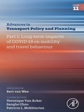 Cover: Part 1: Long-term impacts of COVID-19 on mobility and travel behaviour - Academic Press