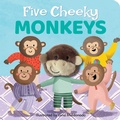 Cover: Finger Puppet Book - Five Cheeky Monkeys - Lake Press
