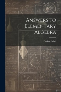 Abbildung von: Answers to Elementary Algebra - Legare Street Press