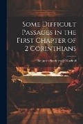 Cover: Some Difficult Passages in the First Chapter of 2 Corinthians - Legare Street Press