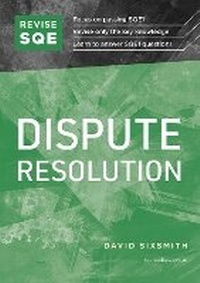 Abbildung von: Revise SQE Dispute Resolution - Fink Publishing Ltd