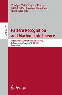 Abbildung von: Pattern Recognition and Machine Intelligence - Springer
