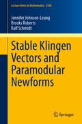 Cover: Stable Klingen Vectors and Paramodular Newforms - Springer