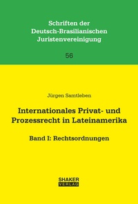 Abbildung von: Internationales Privat- und Prozessrecht in Lateinamerika - Shaker