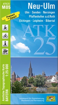 Abbildung von: ATK25-M05 Neu-Ulm (Amtliche Topographische Karte 1:25000) - Landesamt für Digitalisierung, Breitband und Vermessung, Bayern
