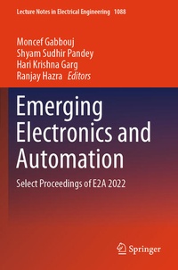 Enlarge image Cover: Emerging Electronics and Automation - Springer