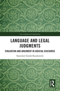 Enlarge image Cover: Language and Legal Judgments - Taylor & Francis