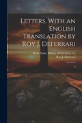 Cover: Letters. With an English Translation by Roy J. Deferrari - Legare Street Press