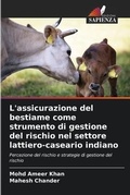 Cover: L'assicurazione del bestiame come strumento di gestione del rischio nel settore lattiero-caseario indiano - Edizioni Sapienza