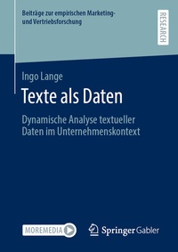 Abbildung von: Texte als Daten - Springer Gabler