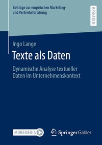 Enlarge image Cover: Texte als Daten - Springer Gabler