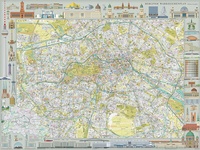 Abbildung von: Berliner Wahrzeichenplan - Edition Gauglitz