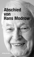 Cover: Abschied von Hans Modrow - verlag am park