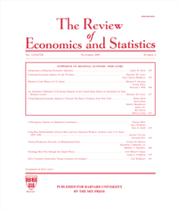 Abbildung von: The Review of Economics and Statistics - MIT Press