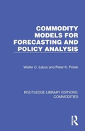 Cover: Commodity Models for Forecasting and Policy Analysis - Routledge
