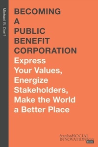 Abbildung von: Becoming a Public Benefit Corporation - Stanford Business Books,US