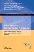 Cover: Information and Communication Technologies - Springer