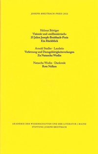 Abbildung von: Joseph-Breitbach-Preis 2022 - Akademie d. Wissenschaften u. d. Literatur