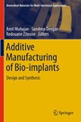 Cover: Additive Manufacturing of Bio-implants - Springer
