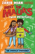 Cover: Meet the Maliks - Twin Detectives: The Emerald Emergency - Hodder Children's Books