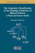 Cover: The Linguistic Classification of the Reading Traditions of Biblical Hebrew - Open Book Publishers