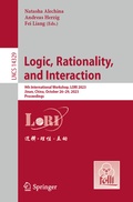 Cover: Logic, Rationality, and Interaction - Springer