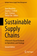 Cover: Sustainable Supply Chains - Springer