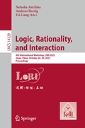 Cover: Logic, Rationality, and Interaction - Springer