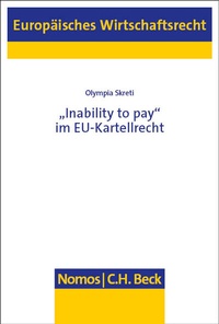 Abbildung von: "Inability to pay" im EU-Kartellrecht - Nomos