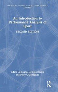 Enlarge image Cover: An Introduction to Performance Analysis of Sport - Routledge