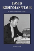 Cover: David Rosenmann-Taub: Poems and Commentaries - The University of North Carolina Press
