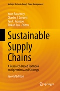Cover: Sustainable Supply Chains - Springer