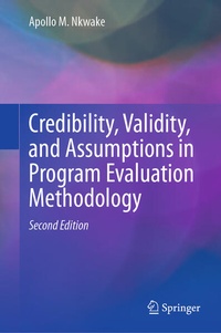 Enlarge image Cover: Credibility, Validity, and Assumptions in Program Evaluation Methodology - Springer